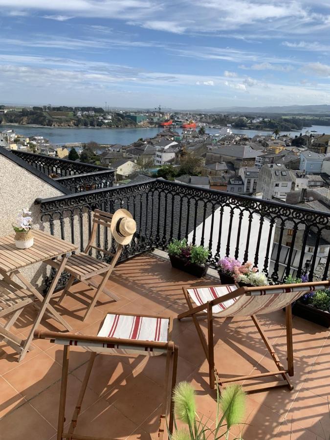 Moderno Piso Con La Mejor Terraza De Ribadeo Y Vistas Maravillosas Экстерьер фото