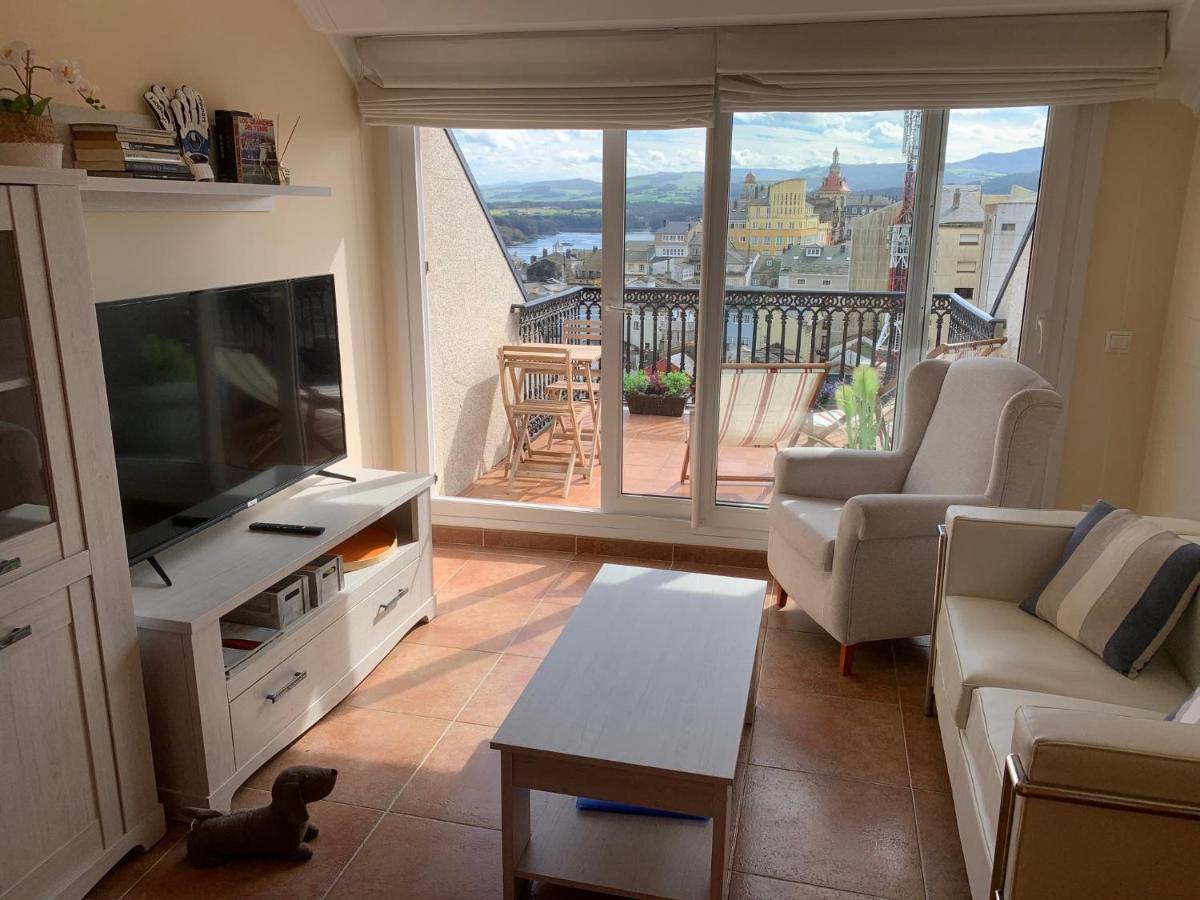 Moderno Piso Con La Mejor Terraza De Ribadeo Y Vistas Maravillosas Экстерьер фото