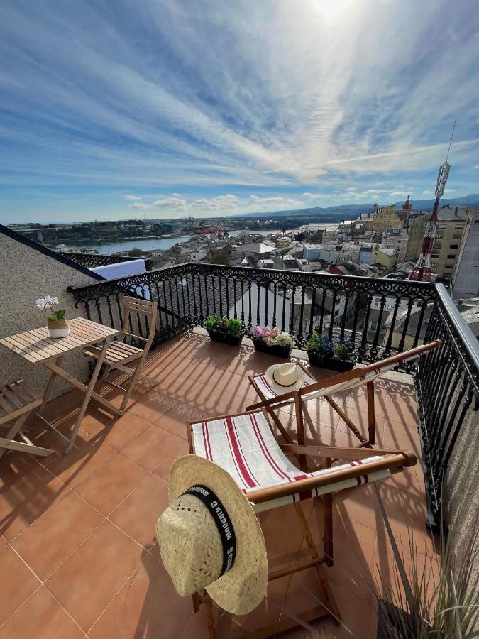 Moderno Piso Con La Mejor Terraza De Ribadeo Y Vistas Maravillosas Экстерьер фото